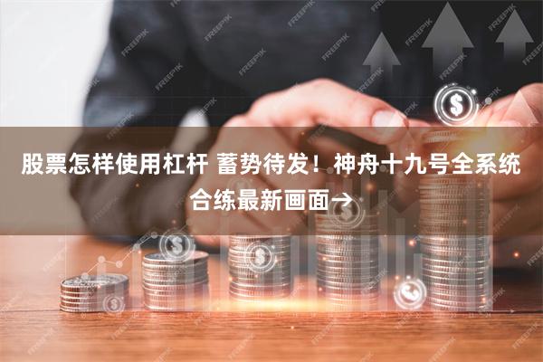 股票怎样使用杠杆 蓄势待发！神舟十九号全系统合练最新画面→