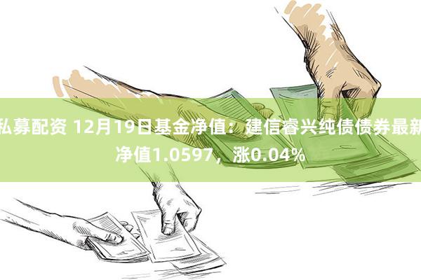 私募配资 12月19日基金净值：建信睿兴纯债债券最新净值1.0597，涨0.04%